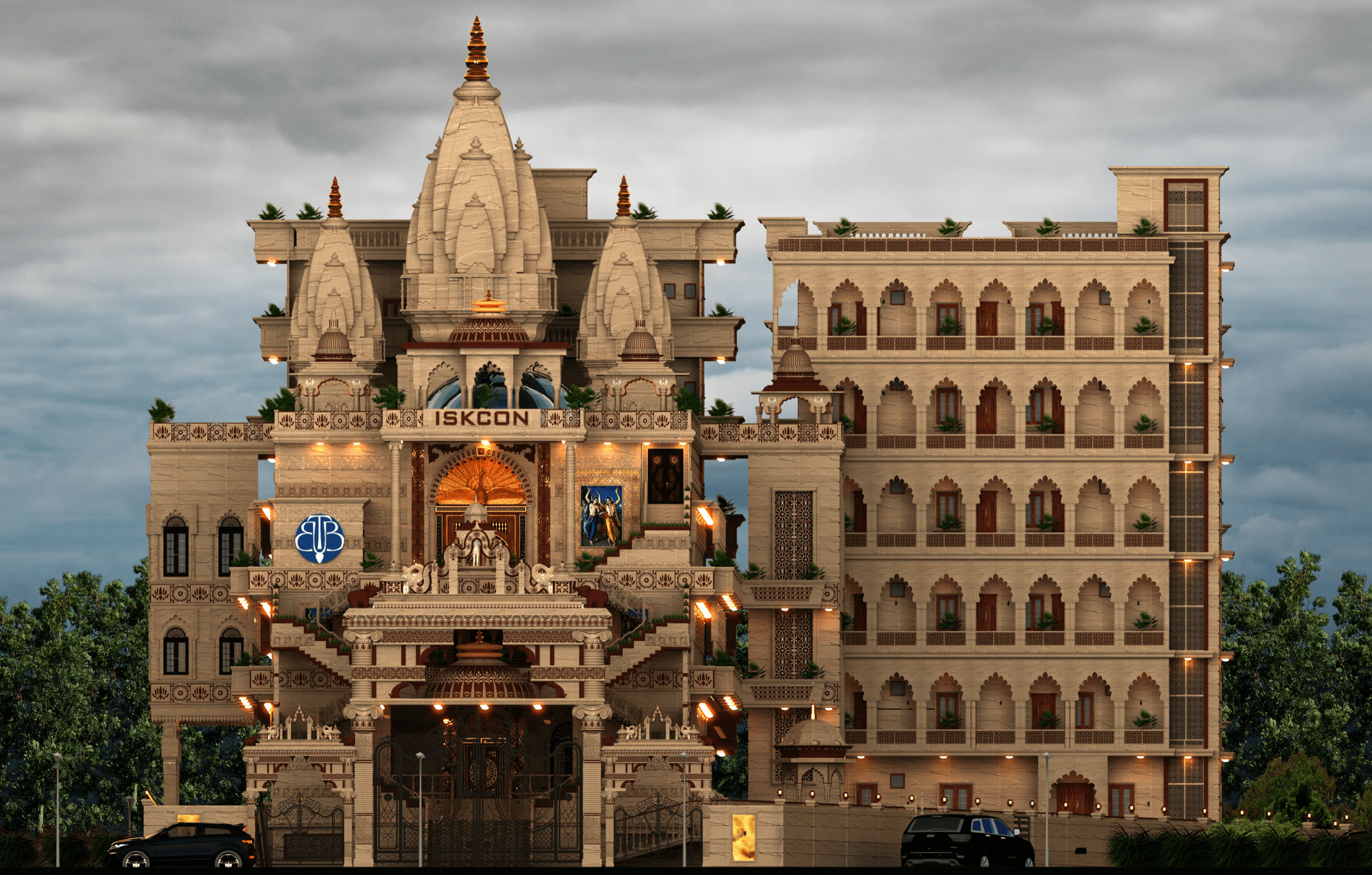 ISKCON Wave City — Sri Sri Radha Gopinath Mandir Construction