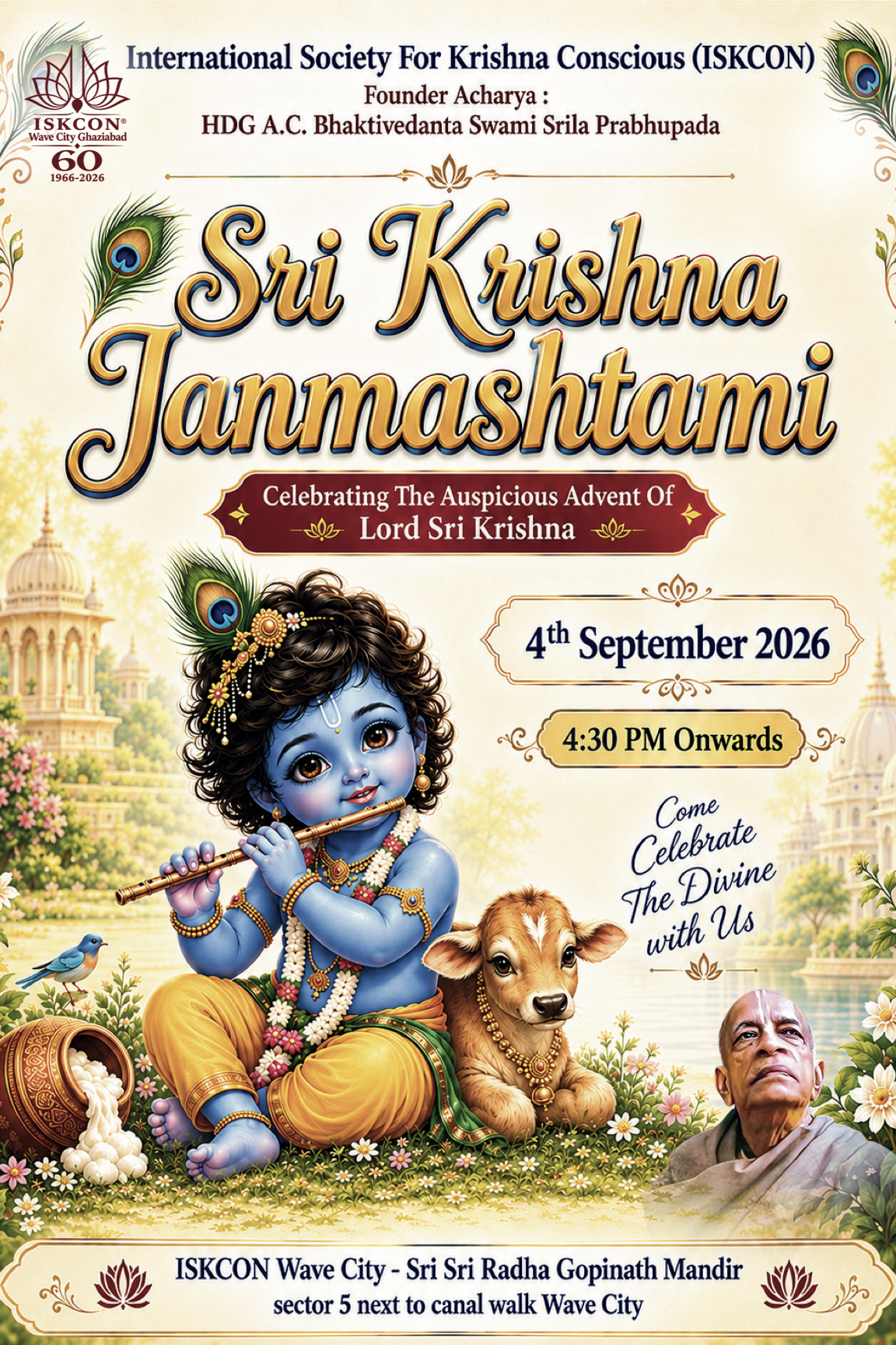 Sri Krishna Janmashtami 2026 — ISKCON Wave City